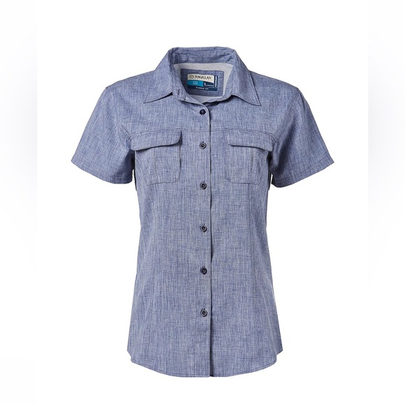 Magellan Outdoors Women's👱🏽‍♀️Aransas Pass Heathered Fishing🎣Top Sz XL - Picture 1 of 10